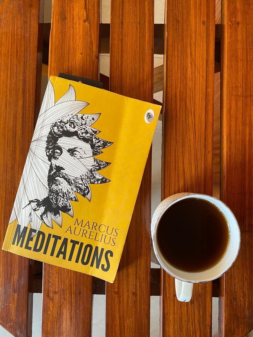 Marcus Aurelius, Meditations — a photograph of the actual copy